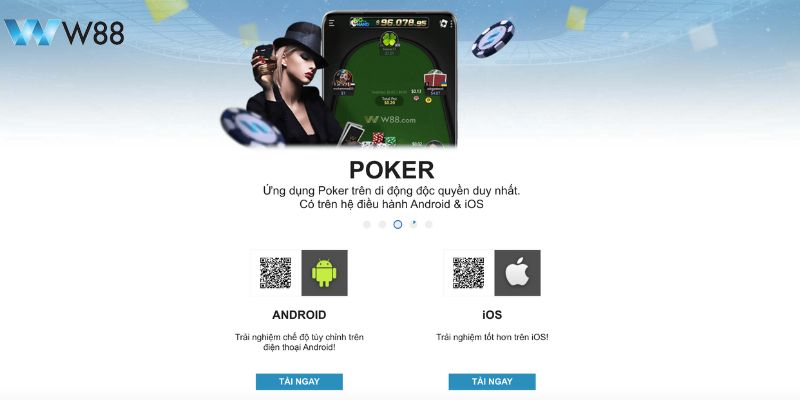 Hướng dẫn cách tải Poker W88 về điện thoại